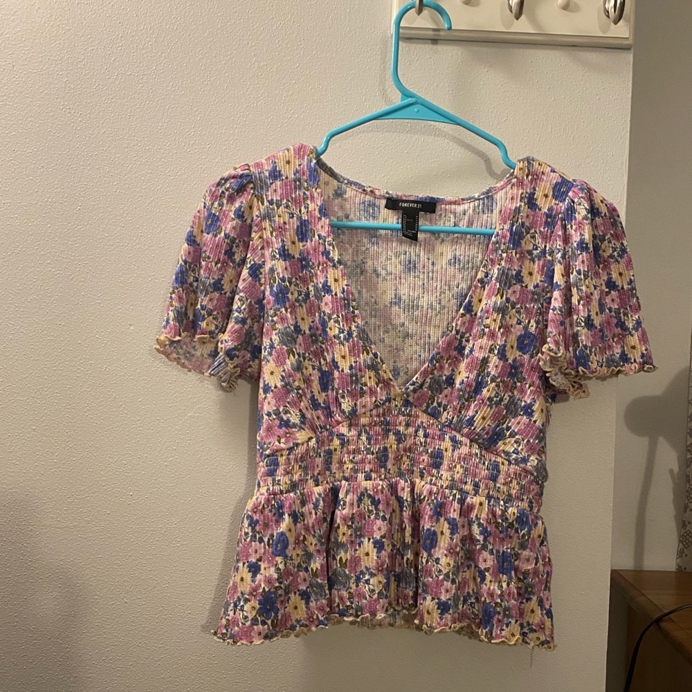 Forever 21 floral shirt